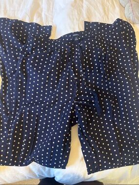 Gapbody Navy Polka Dot Sleep Shorts - Navy/White